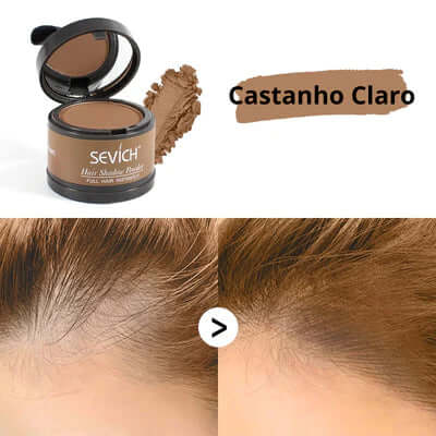 Pó Maquiagem para Cabelo a prova D'agua - SEVÍCH ✅