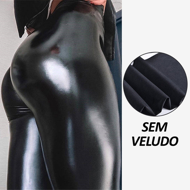 Calça Legging Preta Flanelada